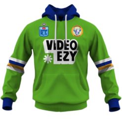 Personalized Canberra Raiders 1990 Video Ezy ARL/NRL Vintage Retro Heritage Jerseys Hoodies Shirts For Men Women