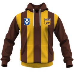 Personalized Hawthorn Football Club Vintage Retro AFL Guernsey 90s Hoodies Shirts For Men Women