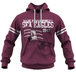 Personalized Manly-Warringah Sea Eagles Retro Flag 1947 Jersey Hoodies Shirts For Men Women
