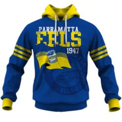 Personalized Parramatta Eels Retro Flag Jerseys 1947 Hoodies Shirts For Men Women