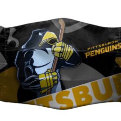 Pittsburgh Penguins NHL Cartoon Wordmark 3D Face Mask