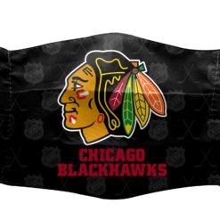 Chicago Blackhawks NHL 3D Face Mask Logo Center