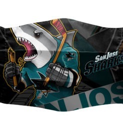 San Jose Sharks NHL Cartoon Wordmark 3D Face Mask