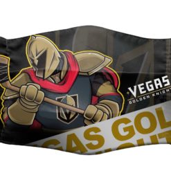 Vegas Golden Knights NHL Cartoon Wordmark 3D Face Mask