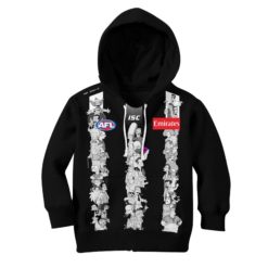 Personalize AFL Collingwood Magpies The Simpsons Guernsey Jumper Hoodie KID