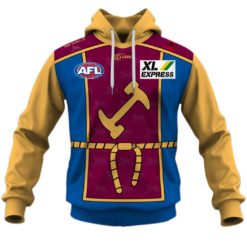 Personalize AFL Brisbane Lions The Simpsons Guernsey Jumper Hoodie