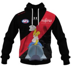 Personalize AFL Essendon Bombers The Simpsons Guernsey Jumper Hoodie