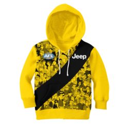 Personalize AFL Richmond Tigers The Simpsons Guernsey Jumper Hoodie KID