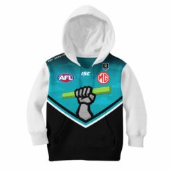 Personalize AFL Port Adelaide The Simpsons Guernsey Jumper Hoodie KID