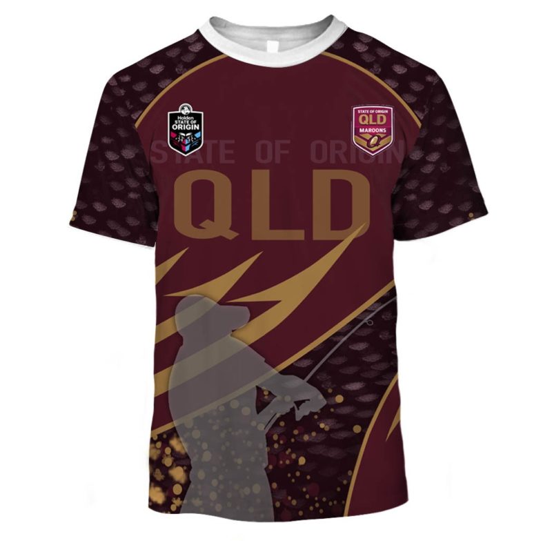 qld maroons fishing shirt