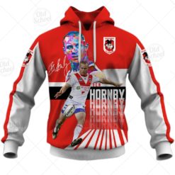 Ben Hornby St. George Illawarra Dragons NRL 3D Hoodie T shirt Sleeve T54