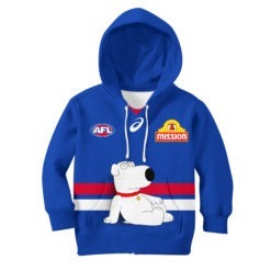 Personalised Western Bulldogs AFL x Family Guy Kid Guernsey