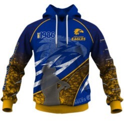 Personalised West Coast Eagles AFL Fishing Shirts T59