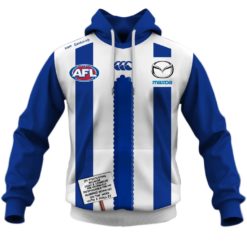 Personalize AFL North Melbourne The Simpsons Guernsey Jumper Hoodie