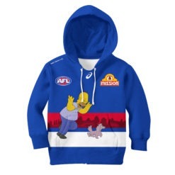 Personalize AFL Western Bulldogs The Simpsons Guernsey For Kid