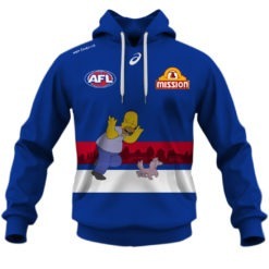 Personalize AFL Western Bulldogs The Simpsons Guernsey Jumper Hoodie