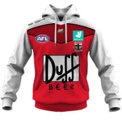 Personalize AFL St Kilda The Simpsons Guernsey Jumper Hoodie