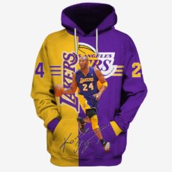 OSC-T17NBALakers001 Los Angeles Lakers Kobe Bryant #24 Limited Edition 3D All Over Printed Shirts For Men & Women