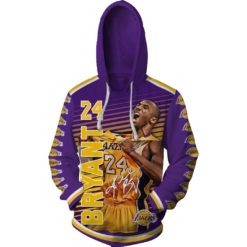 OSC-LKS008 Los Angeles Lakers Kobe Bryant #24 Limited Edition 3D All Over Printed Shirts For Men & Women