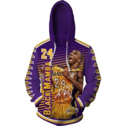 LKS004 Los Angeles Lakers Kobe Bryant #24 Limited Edition 3D All Over Printed Shirts For Men & Women