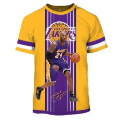 OSC-LAKERS003 Los Angeles Lakers Kobe Bryant #24 Limited Edition 3D All Over Printed Shirts For Men & Women