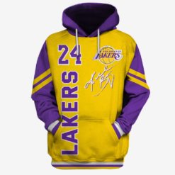 OSC-LKS006 Los Angeles Lakers Kobe Bryant #24 Limited Edition 3D All Over Printed Shirts For Men & Women