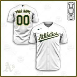 Personalize MLB Oakland Athletics 2020 Home Jersey - White