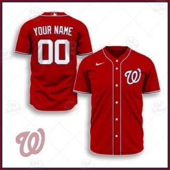 Personalize MLB Washington Nationals 2020 Alternate Jersey - Red