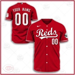 Personalize MLB Cincinnati Reds 2020 Alternate Jersey - Scarlet