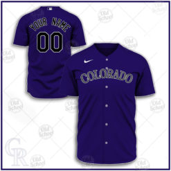 Personalize MLB Colorado Rockies 2020 Alternate Jersey - Purple