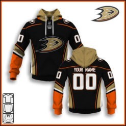 Personalize Anaheim Ducks NHL 2020 Home Jersey Black