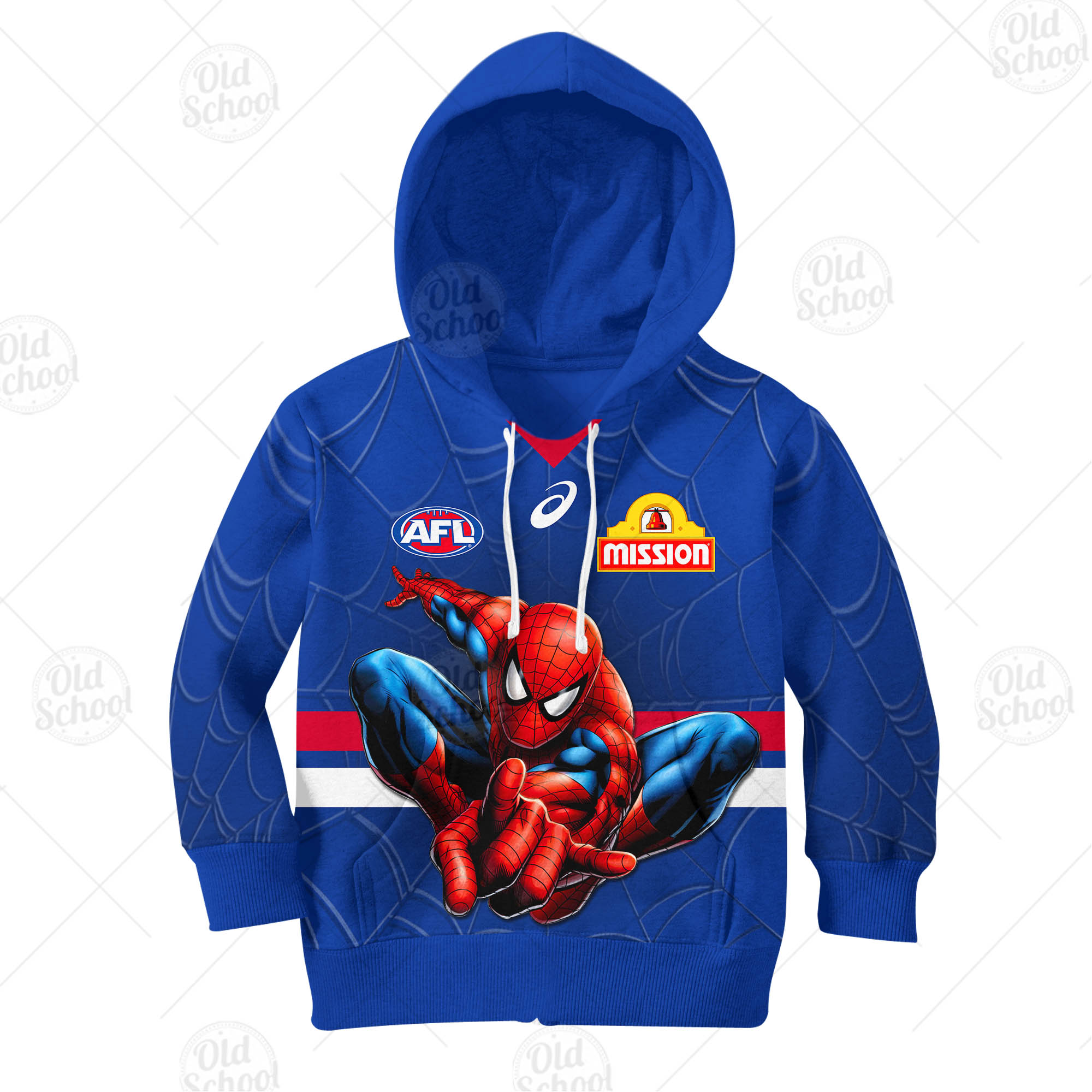 Personalise AFL Western Bulldogs x Spiderman 2020 Jersey for Kids