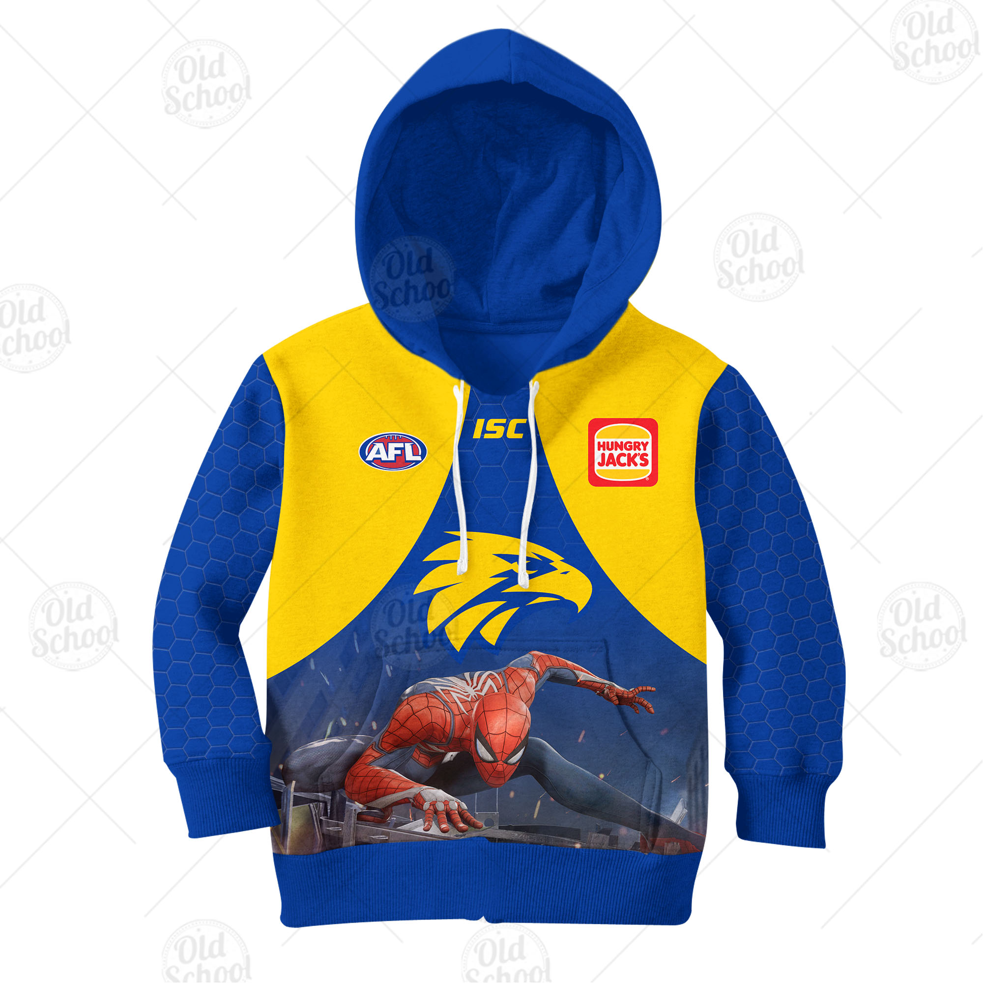 Personalise AFL West Coast Eagles x Spiderman 2020 Jersey for Kids