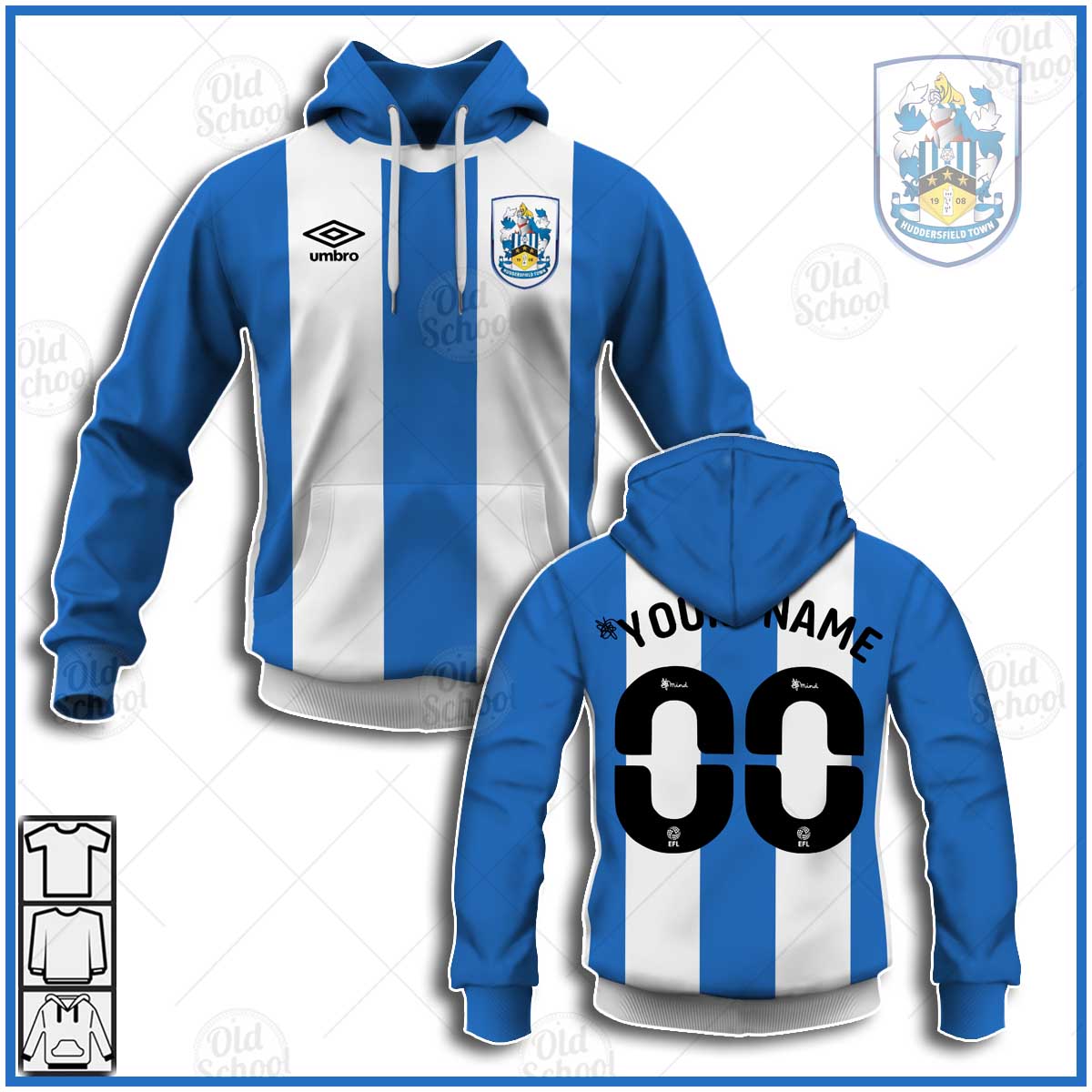 Personalise EFL Championship Huddersfield Town A.F.C. 2020/21 Home Jersey