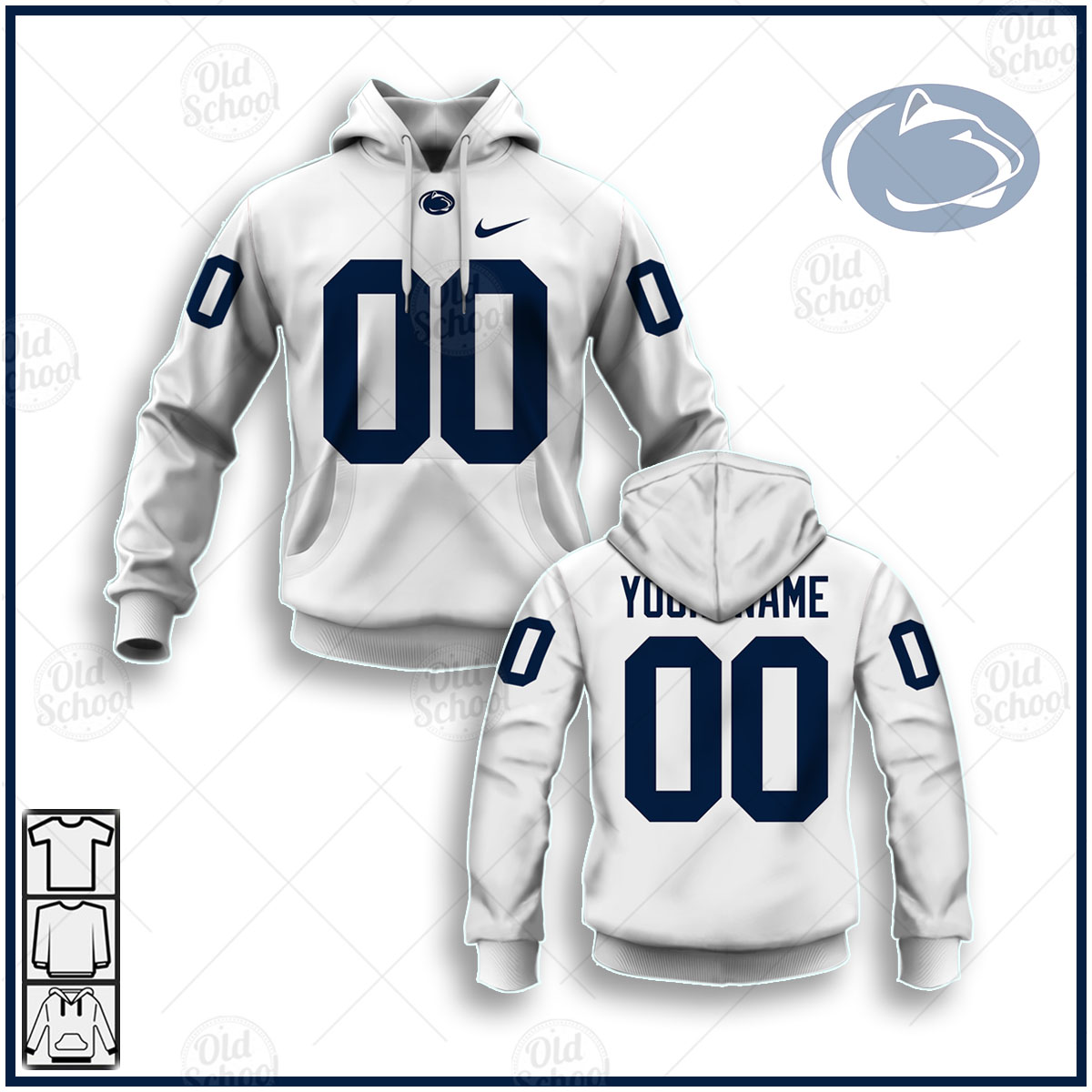 Personalized Penn State Nittany Lions NCAA Football FBS Jersey - White