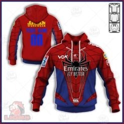 Personalize EMIRATES LIONS 2020 Super Rugby Spiderman Jersey