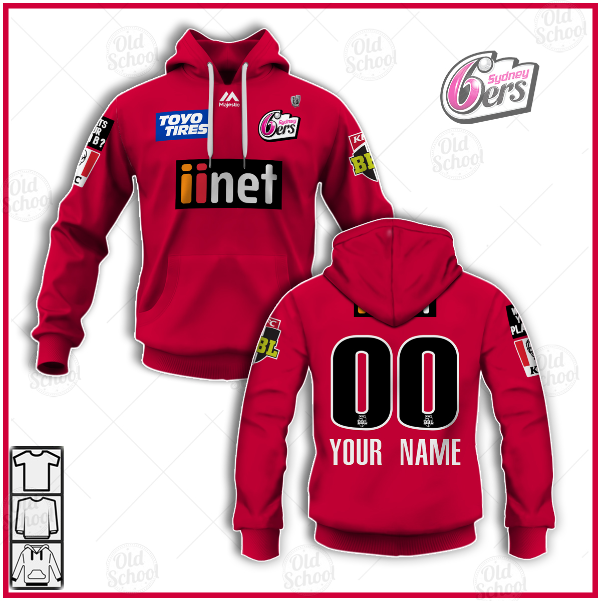 Personalised SYDNEY SIXERS 2020/21 MEN'S BBL REPLICA JERSEY