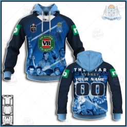 Personalise NSW Blues State of Origin "True Blue" Captain 2016 Vintage Jersey