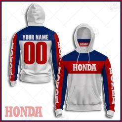 Personalized Vintage Style Honda Motocross Jersey MX Enduro AHRMA motorcycle dirt bike Hoodie