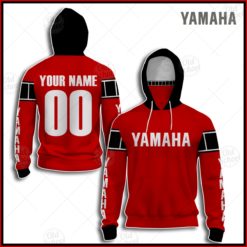 Personalized Vintage Style Red Yamaha Motocross Jersey MX Enduro AHRMA motorcycle dirt bike Bob Hannah hoodie