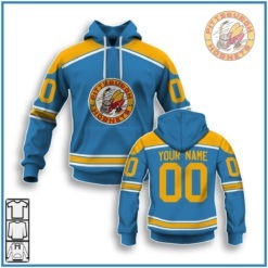 Personalize Vintage AHL Pittsburgh Hornets 1960 vintage Blue Retro Jersey