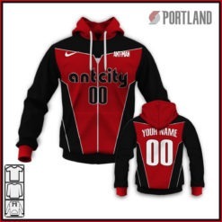 Personalize NBA Portland Trail Blazers x Ant-Man Marvel Jersey 2020
