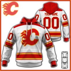 Personalized Calgary Flames 1981 - 1994 Vintage Home Jersey