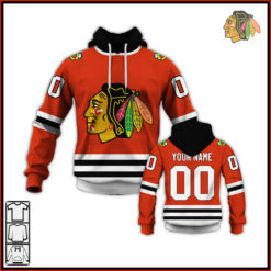 Personalized Chicago Blackhawks Throwback Vintage NHL Hockey Jersey