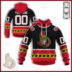 Personalized Vintage NHL Ottawa Senators Jersey