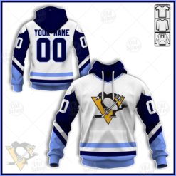 Personalized Vintage NHL Pittsburgh Penguins White Jersey