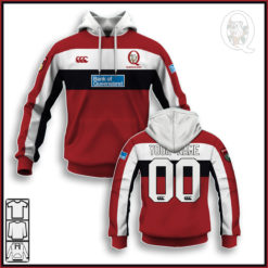 Personalize Throwback Super Rugby Queensland Reds Vintage 2001 Jersey