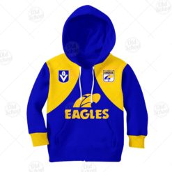 Personalized West Coast Eagles Football Club Vintage Retro AFL Guernsey for Kids