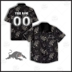 Personalise NRL Penrith Panthers 2021 Tribal Hawaiian Shirt
