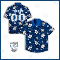 Personalise NRL Canterbury Bulldogs 2021 Tribal Hawaiian Shirt